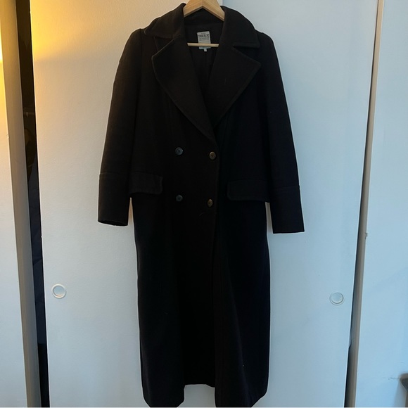 Long navy coat - Picture 2 of 3